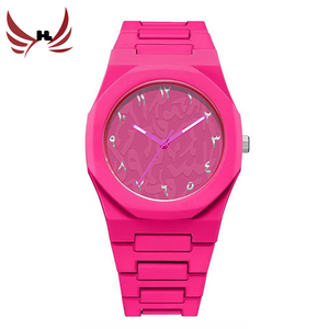 <span class=keywords><strong>Montre</strong></span> de mode pour femmes et hommes <span class=keywords><strong>avec</strong></span> mouvement à quartz en plastique, <span class=keywords><strong>montre</strong></span>-bracelet sport étanche - Product Image 1