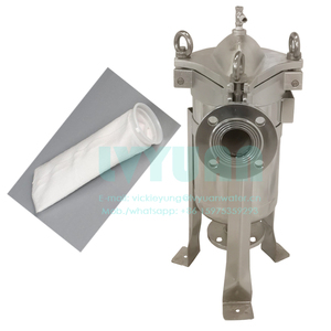Boîtier de filtre à cartouche d'eau à 7 cœurs en acier inoxydable SUS314/316L avec pied de support (7x20") - Product Image 5