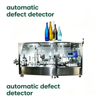 Machine d'inspection visuelle automatique à 360 degrés : Détecteur pour identifier les rayures, les éclats, les bavures, les déformations de couleur et les défauts de surface des bords de bouteilles
