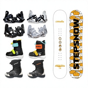 Nouveau snowboard Poached, snowboard junior pour débutants avec fixations et bottes, modèle ML-XB, design adapté aux débutants, idéal pour les jeunes snowboardeurs - Product Image 1