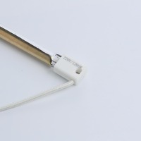 Tube chauffant infrarouge en quartz à longueur d'onde variable, formes tubulaires variées, personnalisé pour le durcissement de la peinture automobile, le traitement du plastique et le séchage