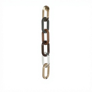 Modern Abstract Resin Link Chain Decorative Wall Art for Luxury Interiors - Product Image 1