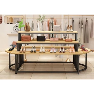 Stand <span class=keywords><strong>Display</strong></span> Sepatu & Tas Gaya Cina Merk SEM 3-Tingkat Multi-Layer untuk Pusat Perbelanjaan - Product Image 5