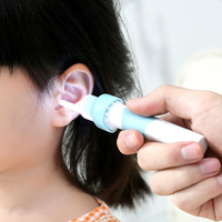 Elektrische Draadloze Oor Stofzuiger Ear Wax Remover Kit Earpick Automatische Zuig Zachte Hoofd Pijnloos Veilig Schoonmaak Tool Voor Kid