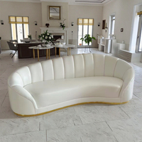 Elegantes und modernes Bankett-Edelstahl-PU-Sofa, geeignet für Dekoration zu Hause und für Hochzeits anlässe
