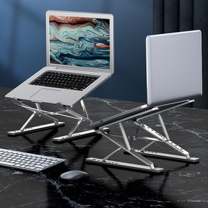 N8 Laptop <b>Stand</b> Double Layer Aluminum Alloy Foldable Height Adjustable Portable Cooling <b>Desktop</b> Support for Laptops - Product Image 2