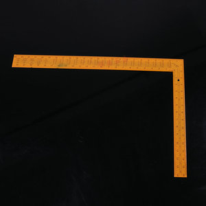 Regla cuadrada de acero amarilla de 100 cm, herramienta de medición de ángulo recto de metal para carpintería, dibujo técnico y enseñanza - Product Image 4