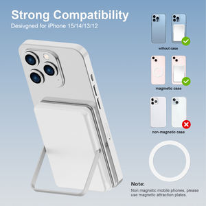 ที่ชาร์จแบบพกพาที่วางโทรศัพท์พาวเวอร์แบงค์แบบแม่เหล็กไร้สายบางสำหรับ <span class=keywords><strong>iPhone</strong></span> 16 15 <span class=keywords><strong>14</strong></span> 13 12 - Product Image 4