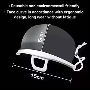Masque jetable transparent de haute qualité pour le personnel hôtelier et la restauration professionnelle, anti-gouttelettes de salive, avec logo personnalisé - Product Image 4