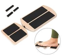 Tabla Inclinada de Madera Ajustable 3 en 1 con Bandas de Resistencia para Fisioterapia, Rehabilitación, Ejercicios de Estiramiento de Pantorrillas