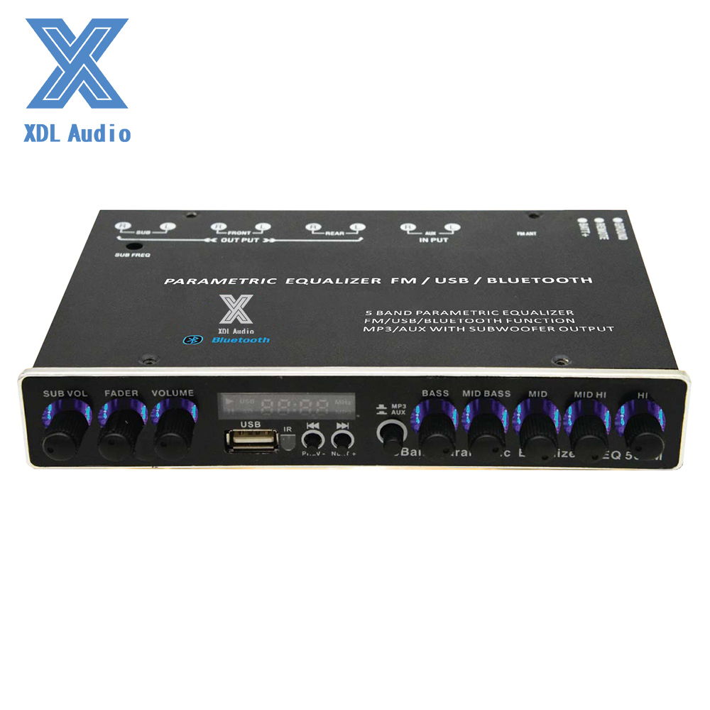 Competitive Price High End 5 Band <strong>Equalizer</strong> with LED Indicator with Remote Controller with <strong>USB</strong> and SD Support Bluetooth And FM
