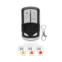 Télécommande universelle compatible 891LM 893LM avec construction en métal et plastique à code roulant Portée de 100m Bouton d'apprentissage jaune