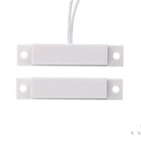 Sensor Alarm Kontak Pintu Jendela Magnetik NC Berkabel Putih Grosir, Detektor Sensor Alarm Reed Switch