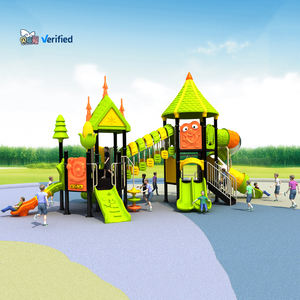 Juego de columpios de tobogán de jardín de infantes de plástico Multicolor, Material de acero, equipo de jardín para niños al aire libre para <span class=keywords><strong>parques</strong></span> de aventura - Product Image 1
