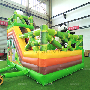 WINSUN 2025 Combo trampoline gonflable extérieur et toboggan à thème panda chinois, en PVC imperméable sans plomb, pour usage commercial - Product Image 2