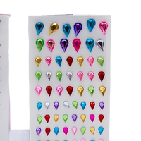 Autocollant en acrylique effet diamant Gemme, étoile colorée de luxe léger, pour visage d'enfant et sourcils de scène, vente chaude transfrontalière, commerce extérieur