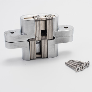 Charnière dissimulée en alliage de zinc pour porte en bois, installation cachée, ouverture vers l'extérieur, design moderne et simple - Product Image 1