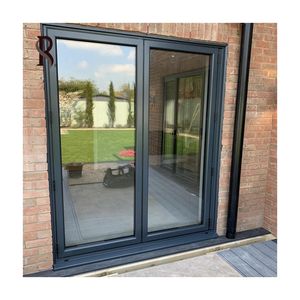 Rising AAMA Estilo nórdico Aislamiento térmico Vidrio templado Puertas plegables Patio Acordeón Puertas de patio plegables para villas - Product Image 6