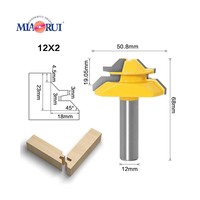 Miaorui bois fraise outils de menuiserie ligne Cutter panneau Cutter foret ensemble 45 degrés Tenon Joint Altin OEM