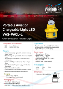 ไฟการบินแบบพกพาที่สอดคล้องกับ ICAO/faa/iec AR111ฐาน LED สีเขียวสำหรับกรณีฉุกเฉิน - Product Image 3