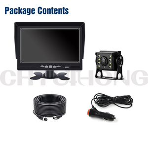 <span class=keywords><strong>7</strong></span> inch xe Sao lưu đảo ngược màn hình với hồng ngoại LED tầm nhìn ban đêm không thấm nước Xem phía sau đảo ngược Hệ thống 4 pin cáp mở rộng - Product Image 6