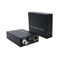 Extensor IP HD sobre coaxial con fuente de alimentación, convertidor EOC de 500M para sistemas de cámaras de seguridad CCTV-Solución de transmisión Ethernet