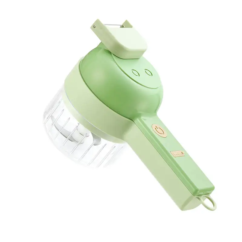 Mini Electric Vegetable Cutter Set 4 in 1 Portable Vegetable Chopper Wireless Food Processor