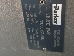 Pompa a pistoni Parker serie PV140