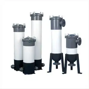 3/5 Core Micro filtro 10 20 30 40 pulgadas carcasa Upvc cartucho filtro carcasa para líquido corrosivo para sistema UF