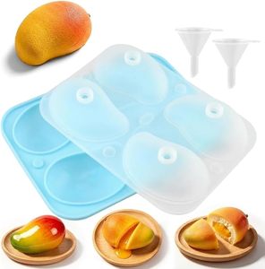 Molde de Silicona 3D con Forma de Mango, Doble Color, 4 Cavidades, Duradero, Antiadherente, <span class=keywords><strong>para</strong></span> Decoración de Pasteles, Postres y Mousse - Product Image 1