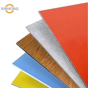 PE PVDF Aluminum Cladding Sheets 3-4-5-6mm ACP/ACM Aluminum Sheet Aluminum Composite Panel