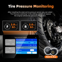 EKIY 7'' untuk Sepeda Motor BMW Wireless CarPlay Android Auto GPS Navigasi Layar Multimedia Kontrol Roda Ajaib Kamera DVR TPMS