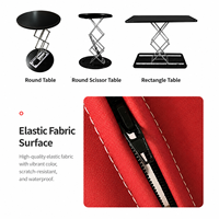 Comptoir pliable de style fanion promotionnel pour salon professionnel avec structure en fer et matériau en polyester