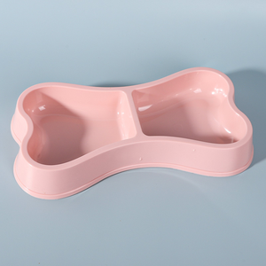 Pabrik baru grosir khusus mangkuk anjing berbentuk tulang mangkuk ganda mangkuk hewan peliharaan anjing berbentuk tulang - Product Image 5