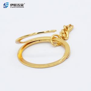 YIWANG al por mayor: Piezas de plata para llaveros con anillas abiertas y conectores, cadena de llavero dividida para manualidades y joyería DIY - Product Image 6