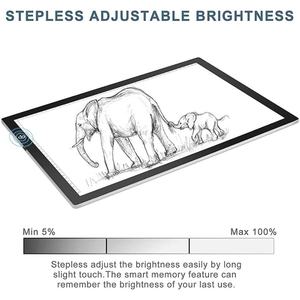 Factory Custom LED <b>Lighted</b> Drawing <b>Board</b> Adjustable Brightness LED Tracing <b>Light</b> Box Portable Sketching <b>Board</b> - Product Image 3