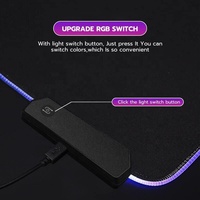 Tapis de bureau gaming RGB 800x300mm à glissement fluide, antidérapant en caoutchouc, personnalisable avec stock pour joueurs et logo sur mesure - Vente en gros