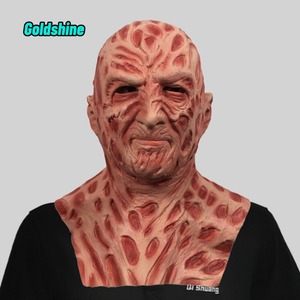 Freddy Krueger masque en <span class=keywords><strong>latex</strong></span> Halloween Grimace Hood mascarade fête démon Costume accessoire pour noël Cosplay et parodie carnaval - Product Image 1