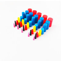 Ensemble de bouchons coniques en silicone pour le commerce extérieur, bouchons en caoutchouc de silicone colorés résistants aux hautes températures