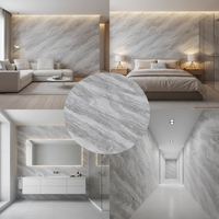 Panneau mural 3D imperméable et ignifuge à texture marbre, effet marbre, revêtement mural décoratif intérieur pour mur de fond de télévision