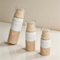 Emballage cosmétique jetable et rechargeable pour lotion, soin de la peau, flacon pompe sans air 5ml 10ml 15ml