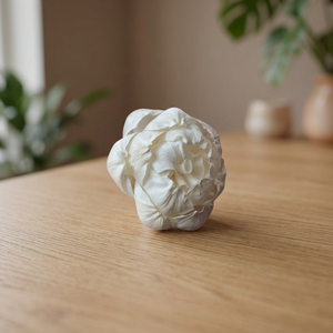 Flores Decorativas Artificiales Hechas a Mano de Madera Sola Ecológica de 8 cm, Flor de Cerezo Blanca y Peonía, Difusor de Aroma Seco para Interiores, Decoración de Bodas - Product Image 2