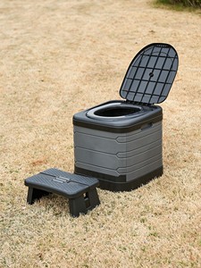 Grande toilette portable <span class=keywords><strong>pliante</strong></span> moderne de <span class=keywords><strong>camping</strong></span> pour adultes en PP avec réservoir dissimulé, forme carrée, bol pour voiture, bateau, randonnée - Product Image 6