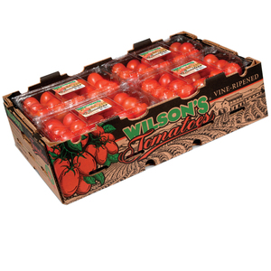 Boîtes pliables en carton ondulé recyclable pour fruits et légumes frais, tomates, avec impression offset pour le transport - Product Image 3