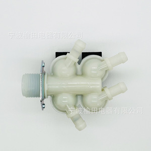 Válvula solenoide Fpm270g, válvula de cuatro cabezales 33890054, válvula de entrada para lavadora con 4 puertos para piezas de electrodomésticos - Product Image 1