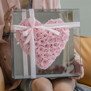 2025 Tiktok Venta caliente Regalos de San Valentín Rosa preservada en caja de espejo acrílico con Rosa eterna - Product Image 4