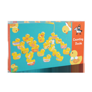 Gioco di Pesca in Legno Montessori con Anatre, Giocattolo Educativo per Contare e Abbinare Numeri, Gioco di <span class=keywords><strong>Matematica</strong></span> per lo Sviluppo della Motricità Fine per Bambini dai 3 Anni in Su - Product Image 5