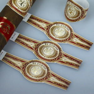 Luxurious Waterproof Adhesive <b>Sticker</b> Cigar Bands with Paper UV Printing High Quality Custom <b>Logo</b> - Product Image 6