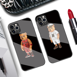 Coque de téléphone portable en verre trempé pour Iphone 13promax, ours de dessin animé, housse de protection - Product Image 4