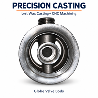 Pièces de précision en acier inoxydable 304 316 moulées par investissement, 0,5 kg, pour équipement industriel, corps de vanne à soupape de précision